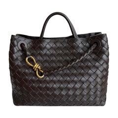 Bottega Veneta Andiamo Medium Fondant Dark Chocolate Brown Handbag Bottega Veneta Andiamo Medium Fondant Dark Chocolate Brown Handbag