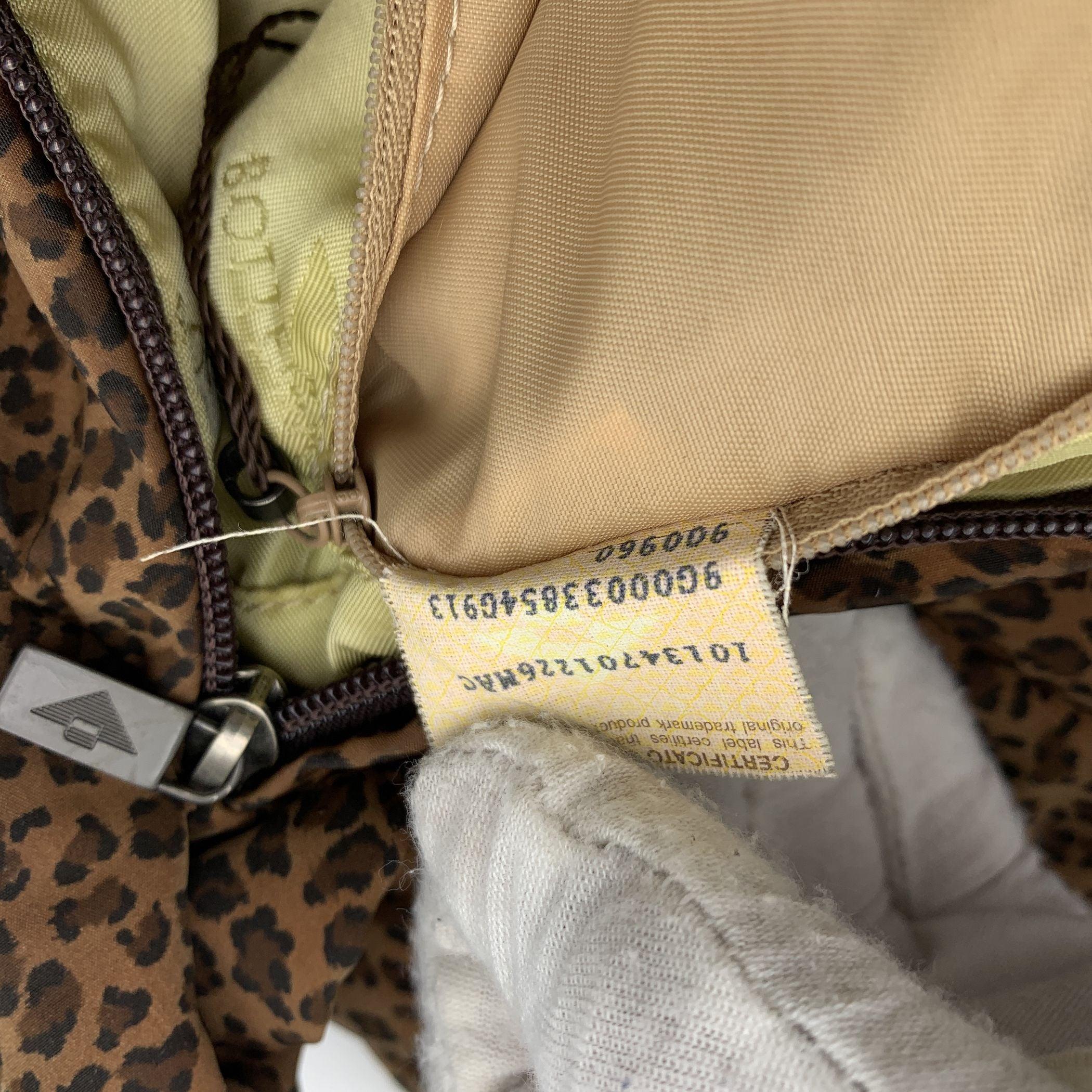 Bottega Veneta Animalier Leopard Fabric Tote Hobo Shoulder Bag 1