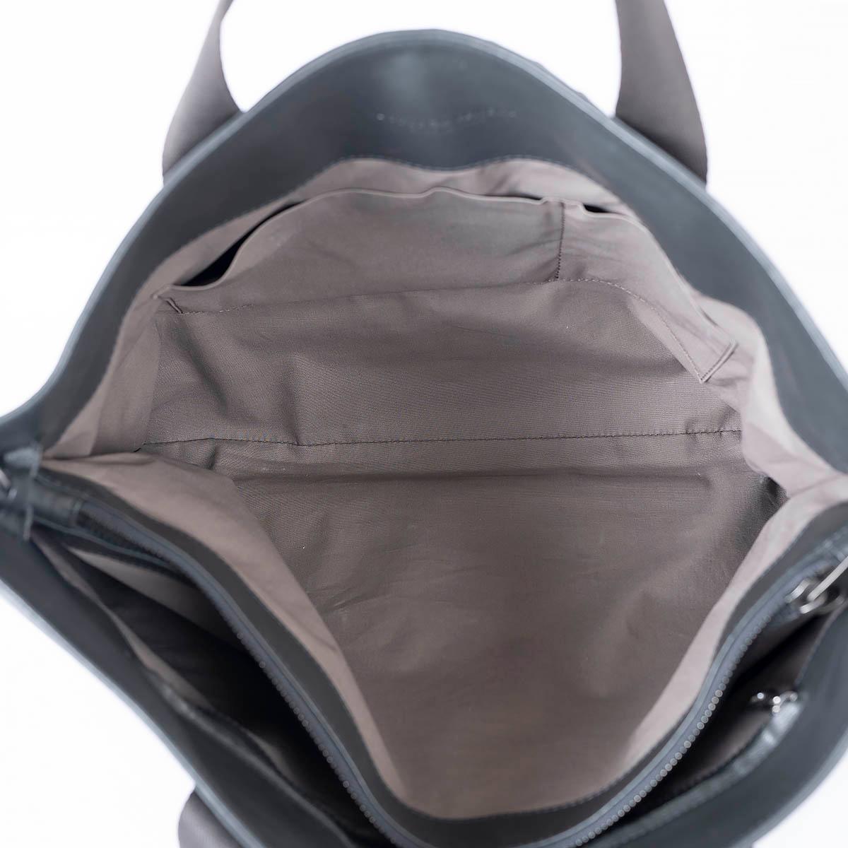 BOTTEGA VENETA anthracite gray leather INTRECCIATO SOFT BRIEFCASE Bag For Sale 1