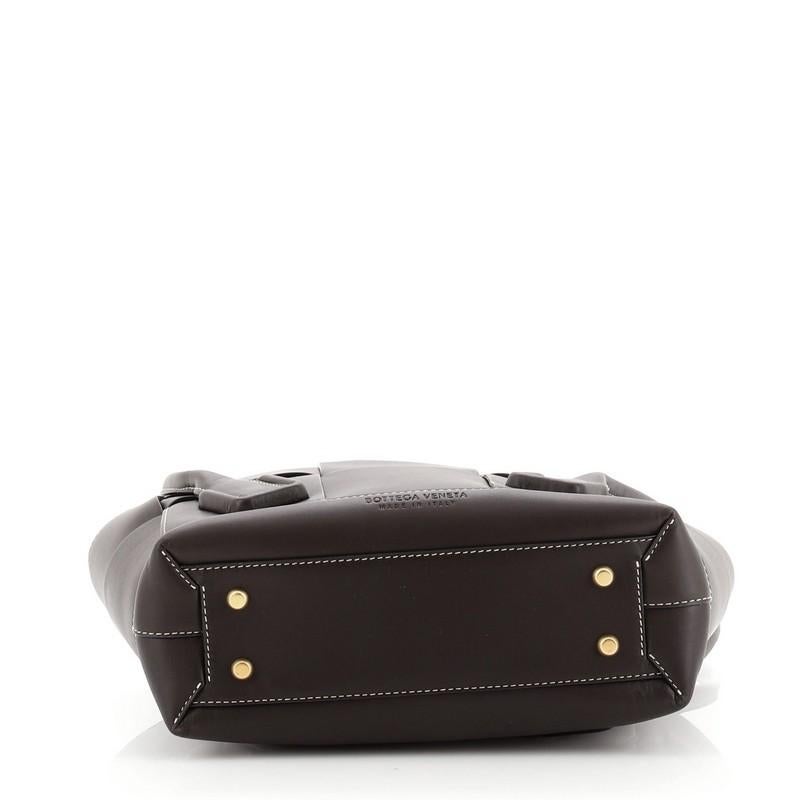 Bottega Veneta Arco Bag Maxi Intrecciato Leather Small In Good Condition In NY, NY