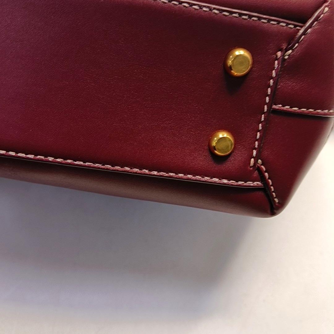 Bottega Veneta Arco Tote Bag Small Burgundy Leather 33cm 9