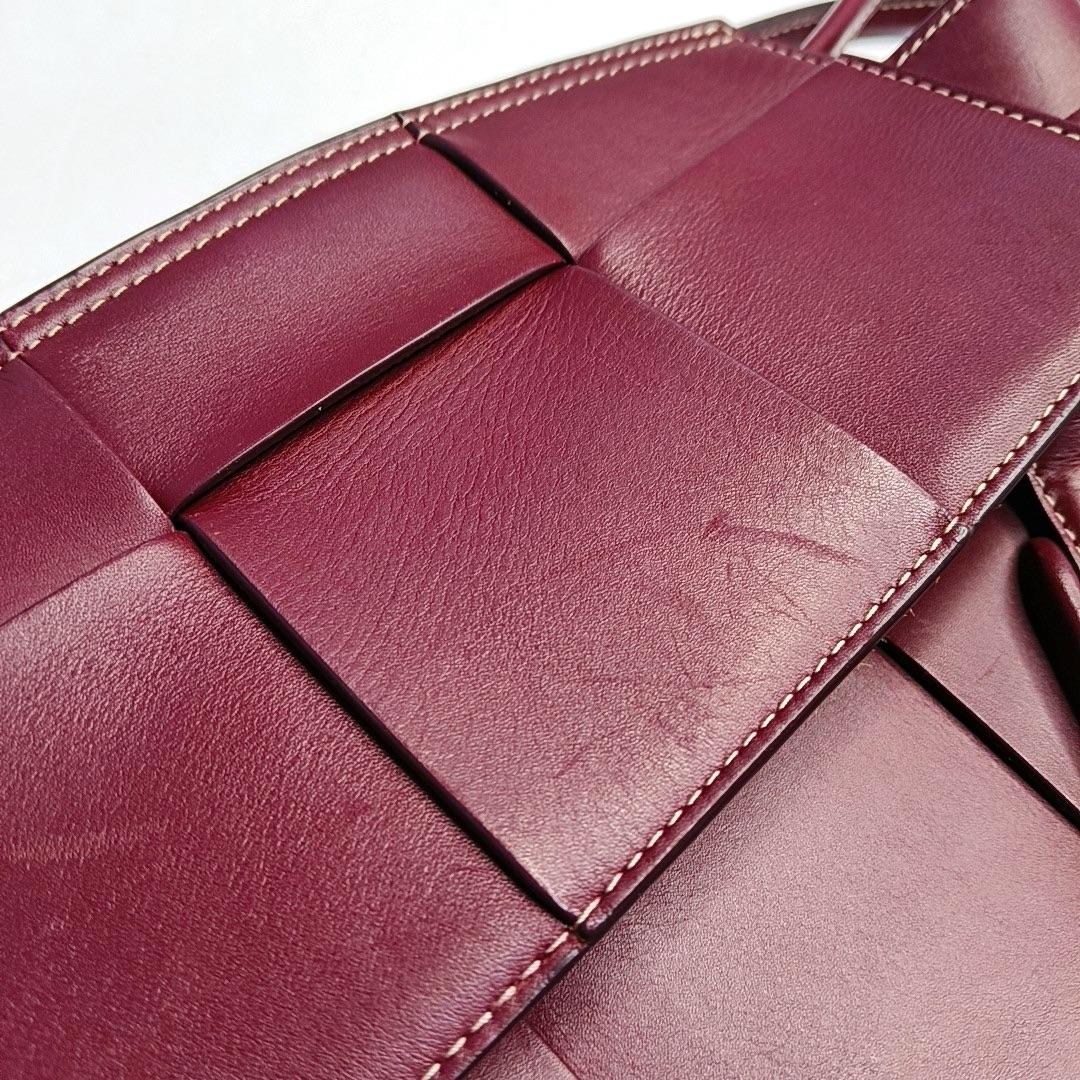 Bottega Veneta Arco Tote Bag Small Burgundy Leather 33cm 3