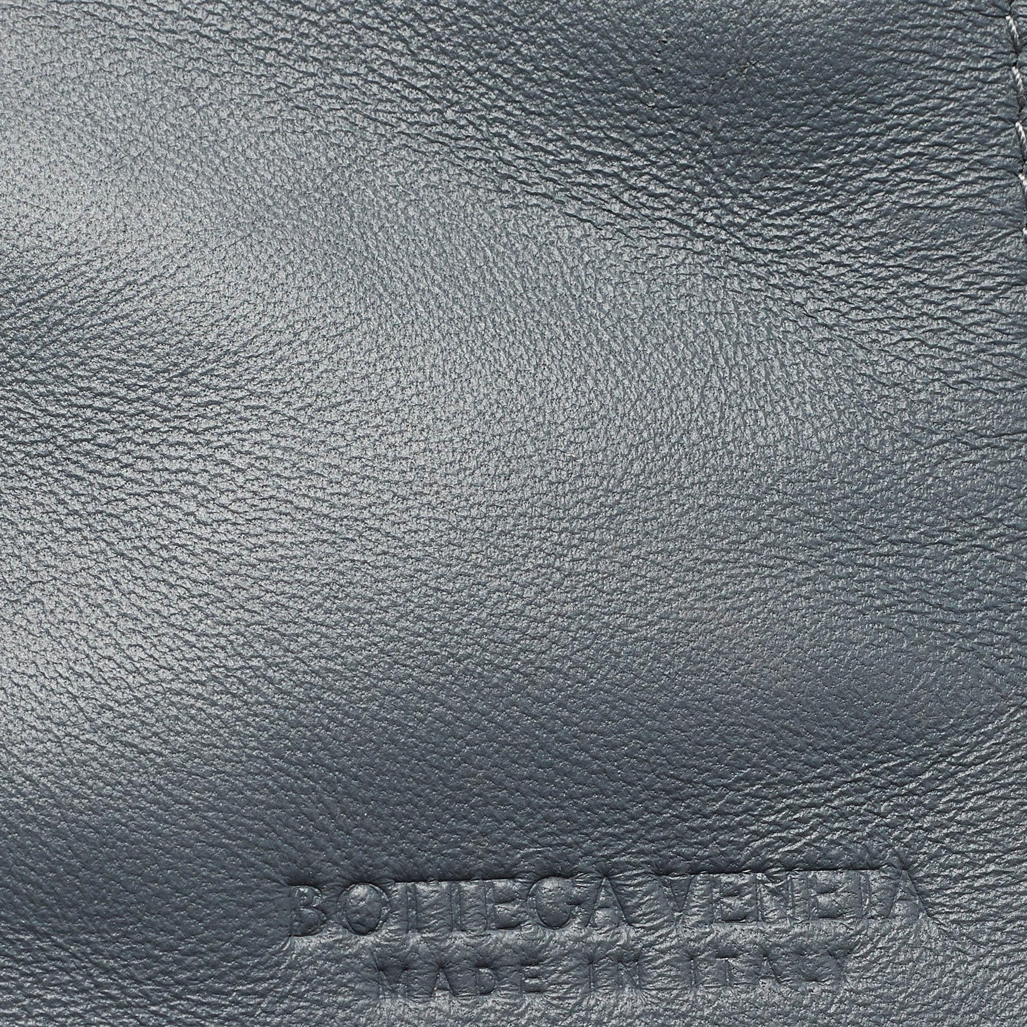 Bottega Veneta Ash Blue Intrecciato Leather Medium Arco Tote 5