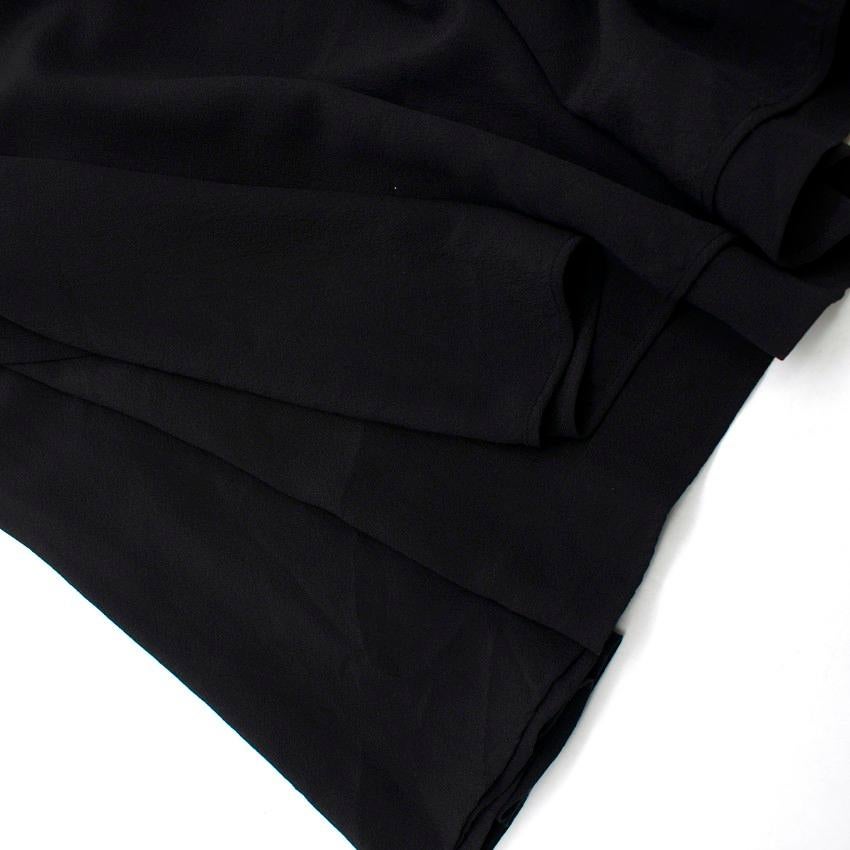 Bottega Veneta Asymmetric Black Silk Dress US 0-2 For Sale 1
