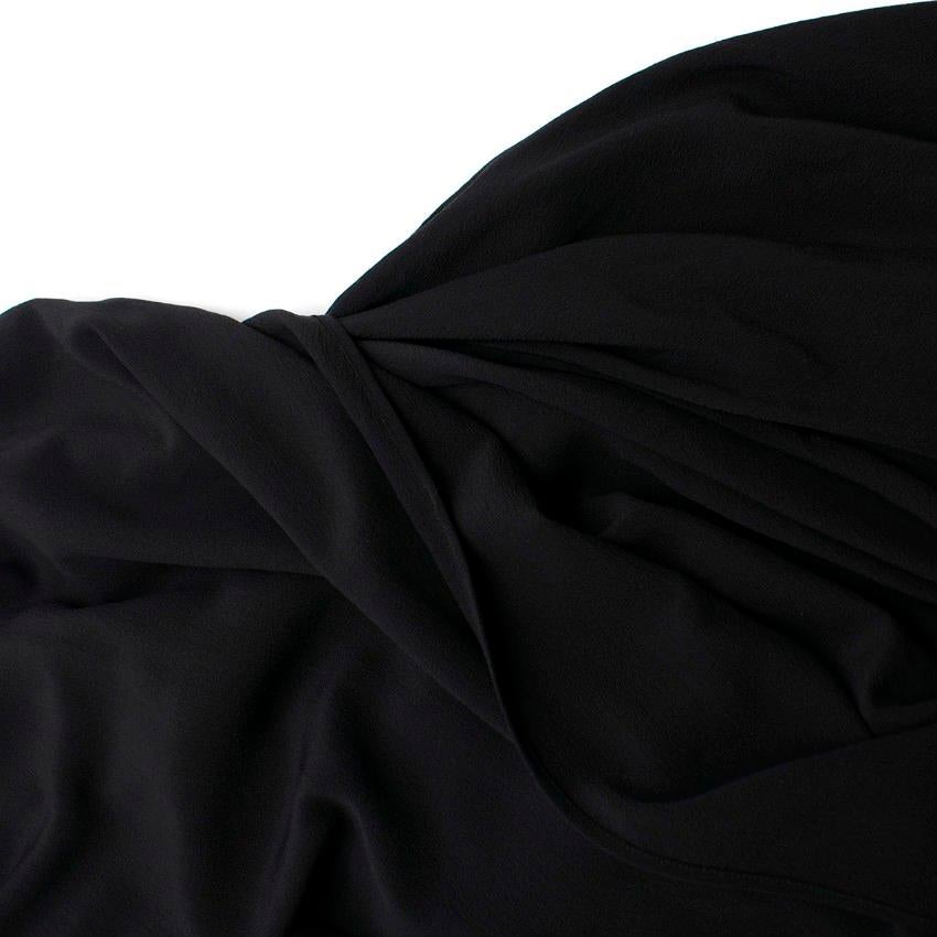 Bottega Veneta Asymmetric Black Silk Dress US 0-2 For Sale 4