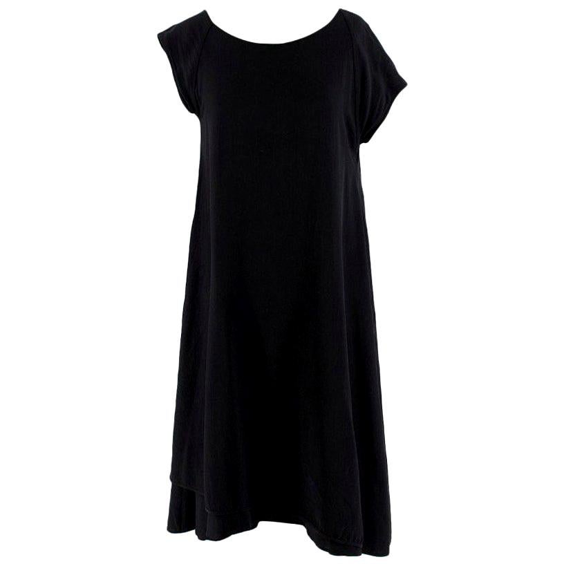 Bottega Veneta Asymmetric Black Silk Dress US 0-2 For Sale