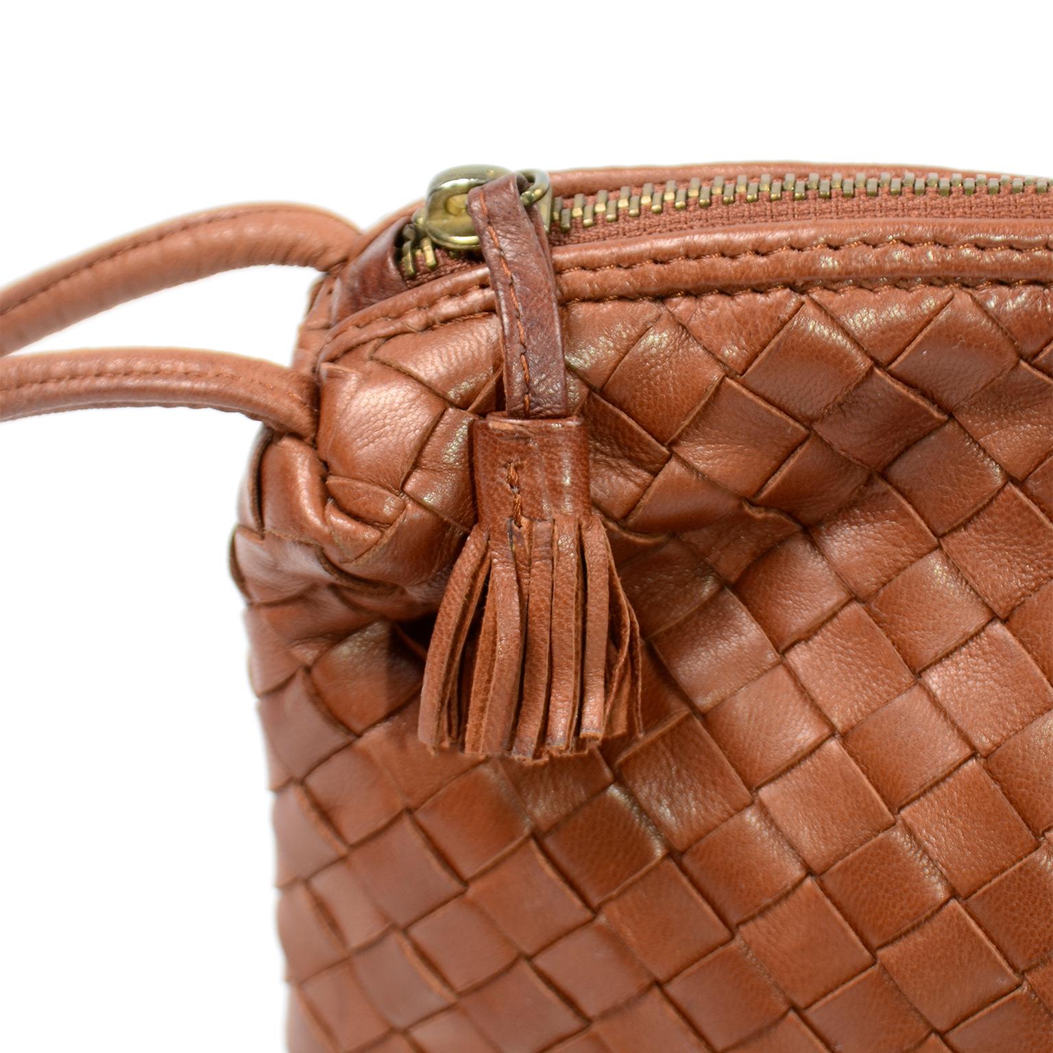 woven leather crossbody bag