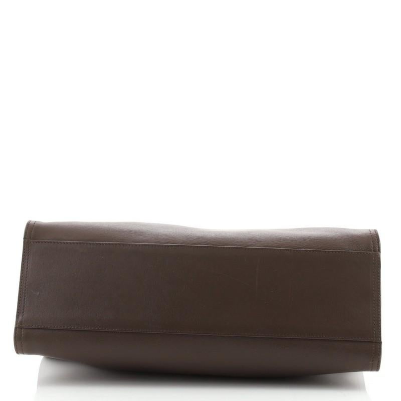 Bottega Veneta Bar Frame Top Handle Flap Bag Leather with Intrecciato Detail In Good Condition In NY, NY