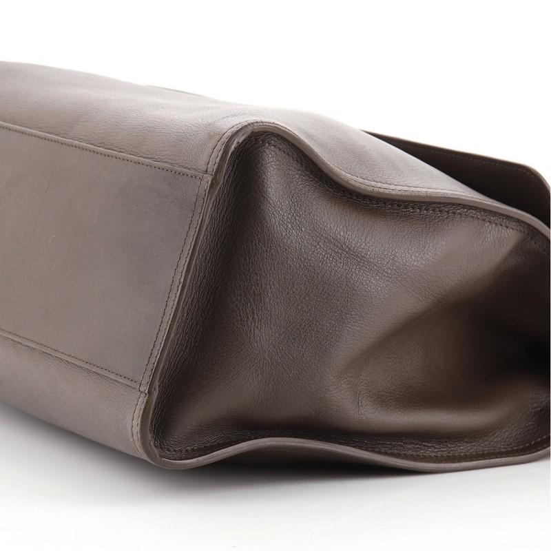 Bottega Veneta Bar Frame Top Handle Flap Bag Leather with Intrecciato Detail 1