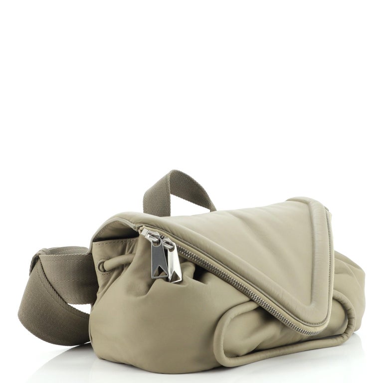 BOTTEGA VENETA 2160$ Ice Cream Leather BELT POUCH Belt Bag