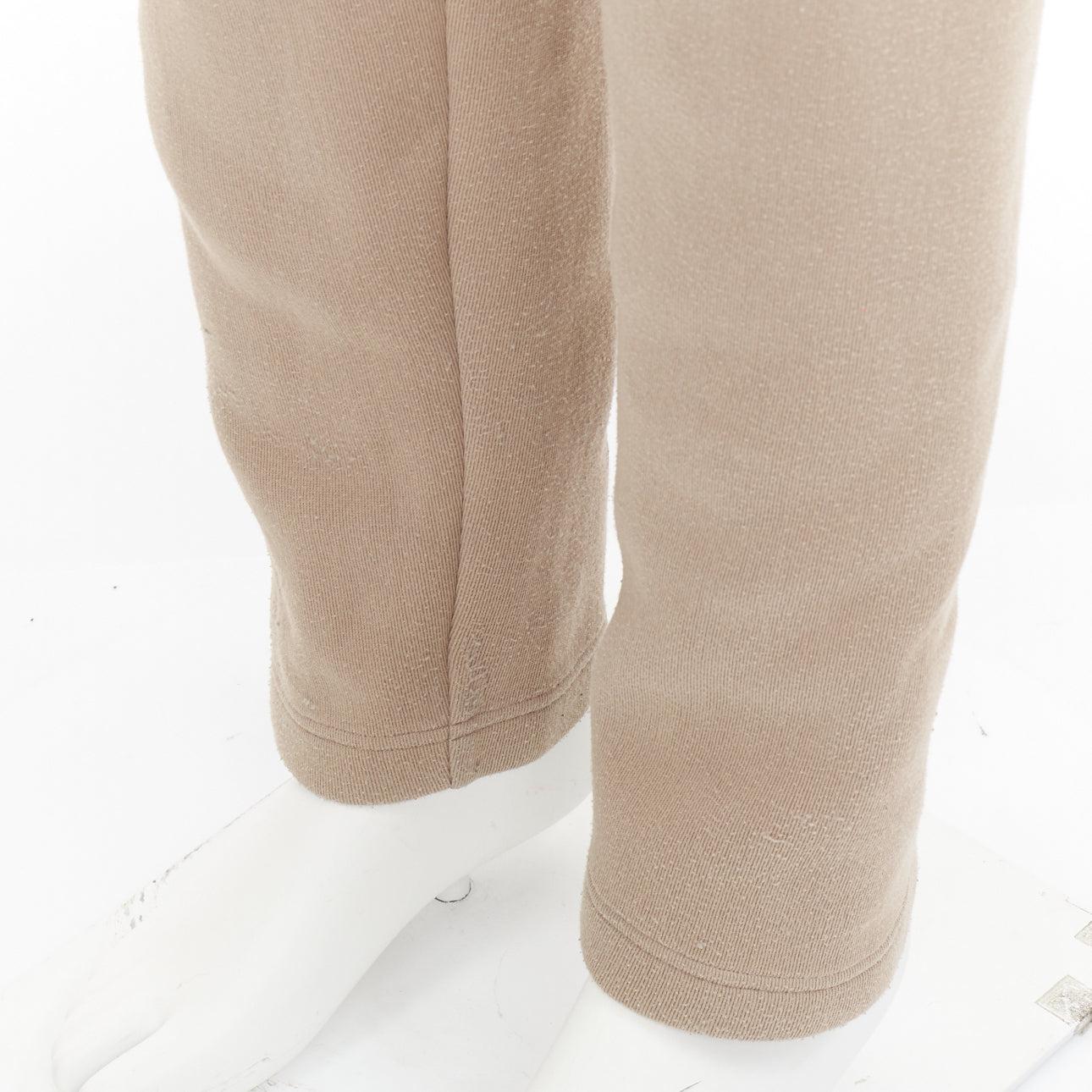 Bottega Veneta pantaloni jogger elasticizzati a contrasto beige IT48 M in vendita 2