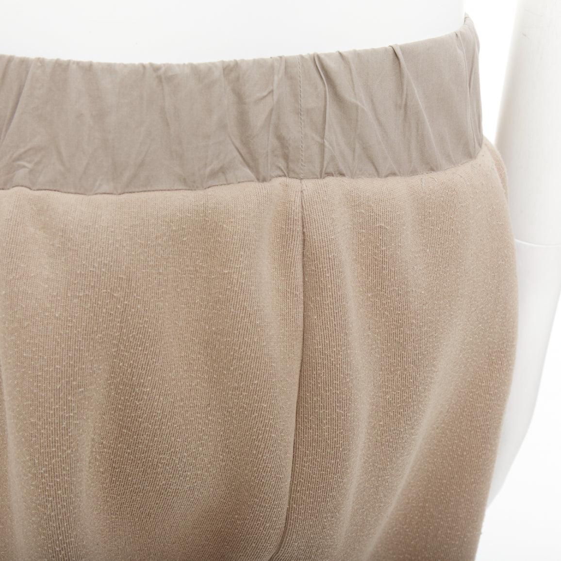 Bottega Veneta pantaloni jogger elasticizzati a contrasto beige IT48 M in vendita 4