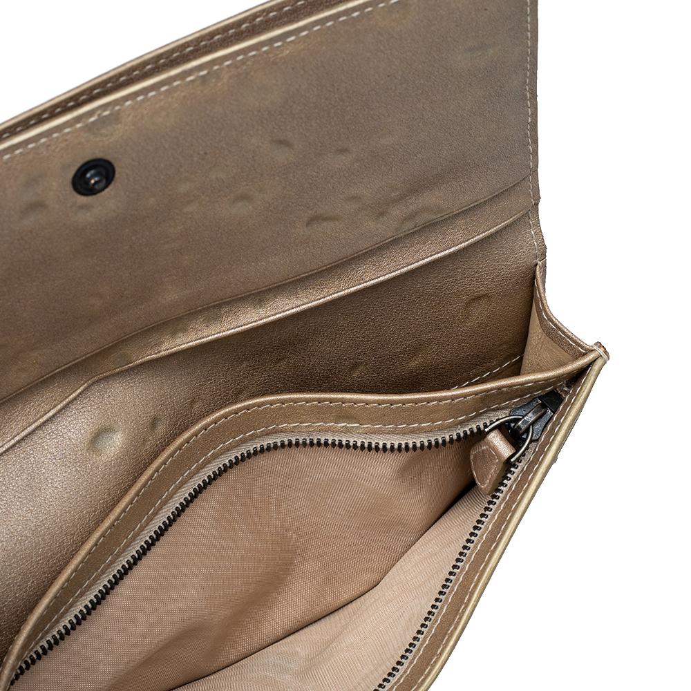 Bifold Brieftasche aus Leder von Bottega Veneta Intrecciato in Beige im Angebot 6