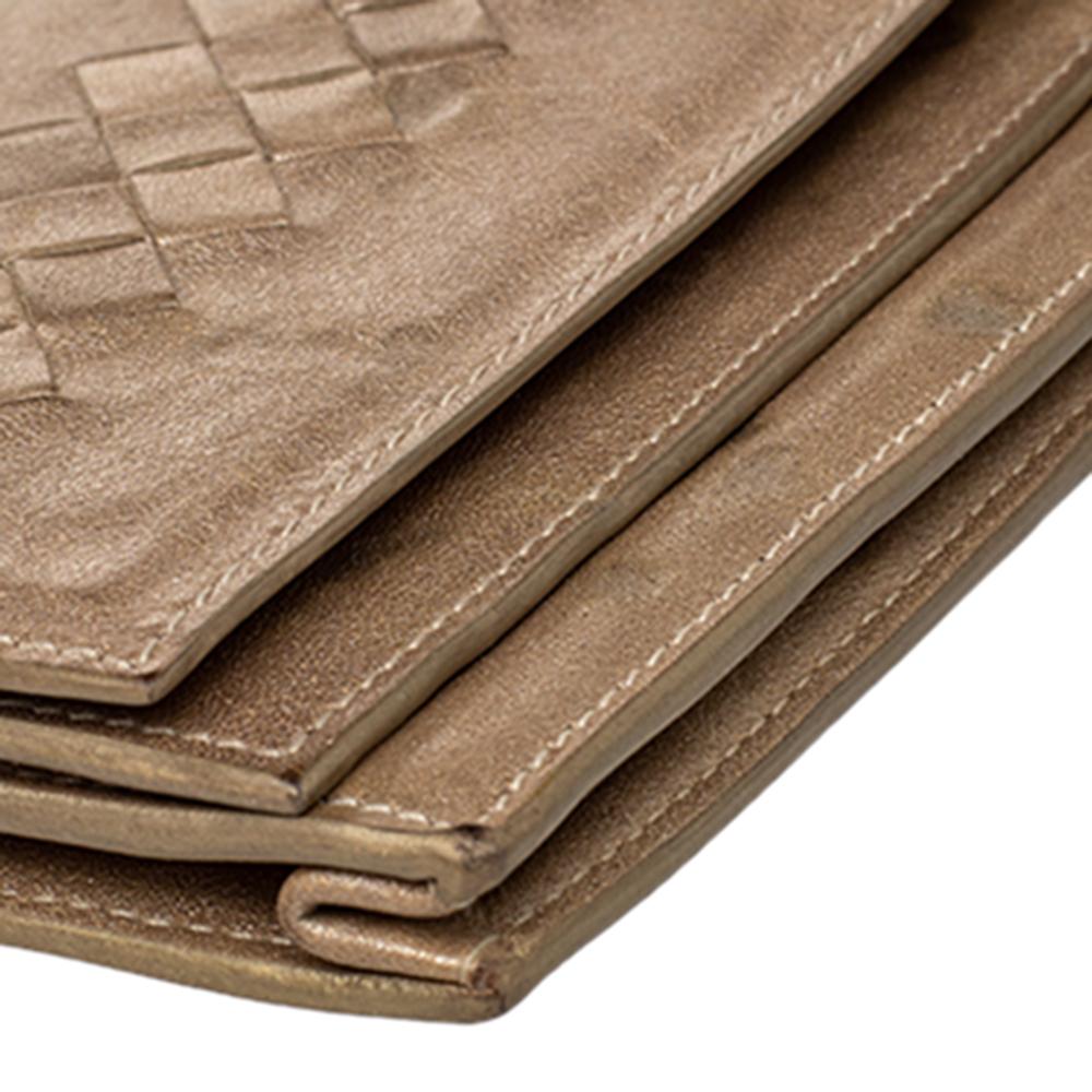 Portafoglio Bottega Veneta Beige in pelle Intrecciato 1