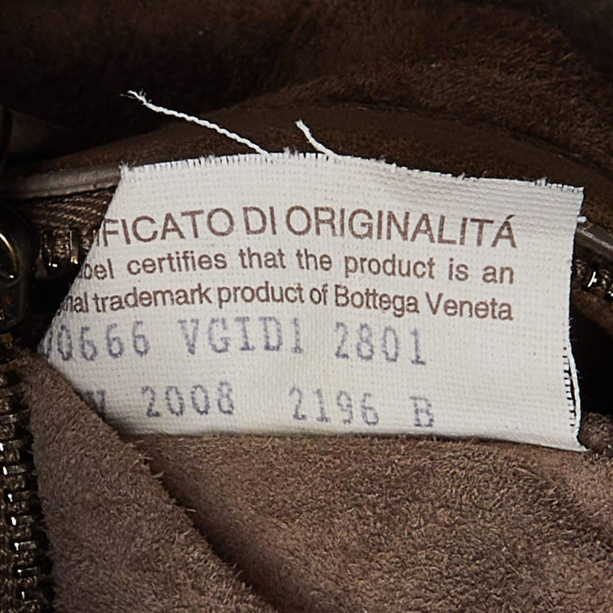 Bottega Veneta Beige Intrecciato Leather Boston Bag For Sale 2