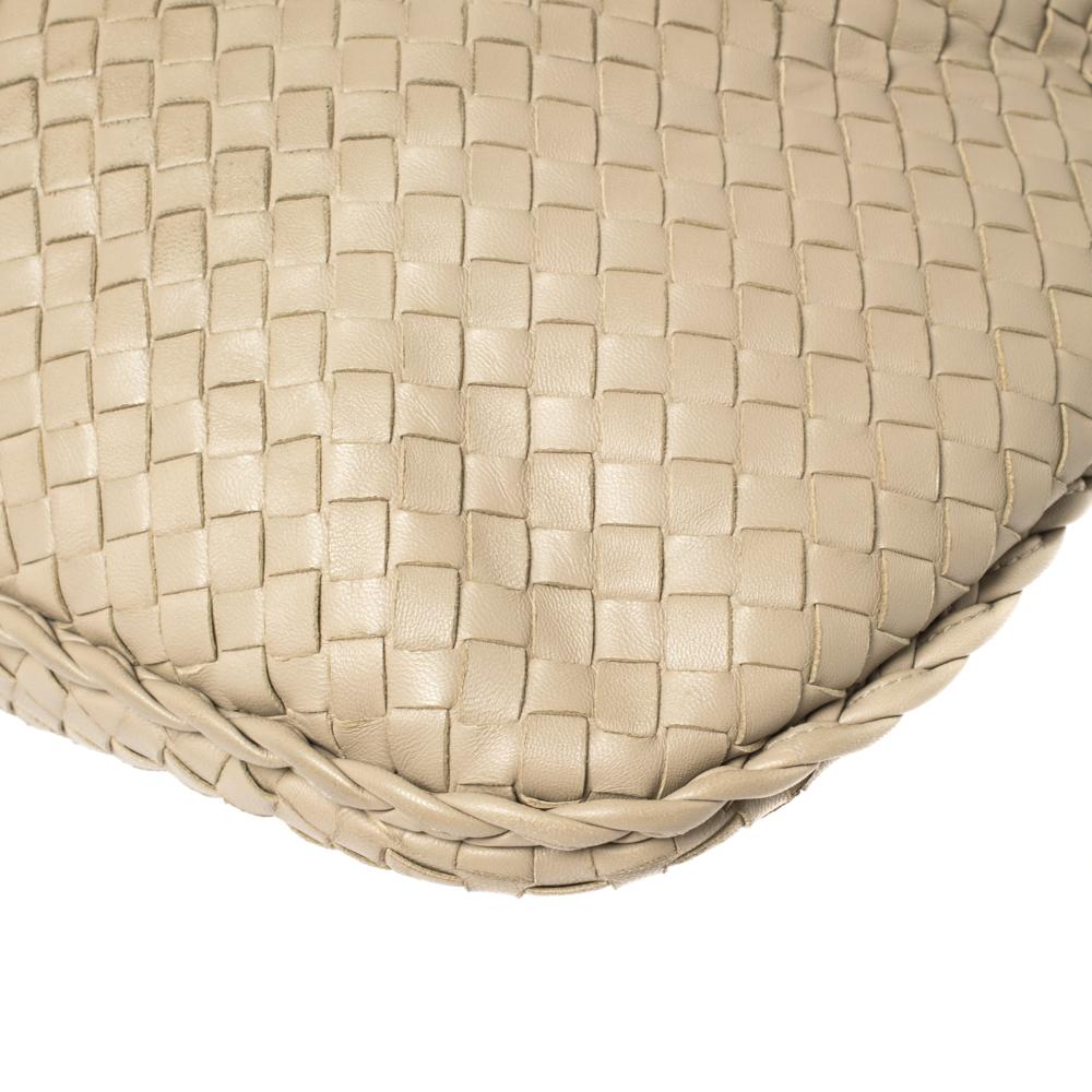 Bottega Veneta Beige Intrecciato Leather Large Veneta Hobo 6