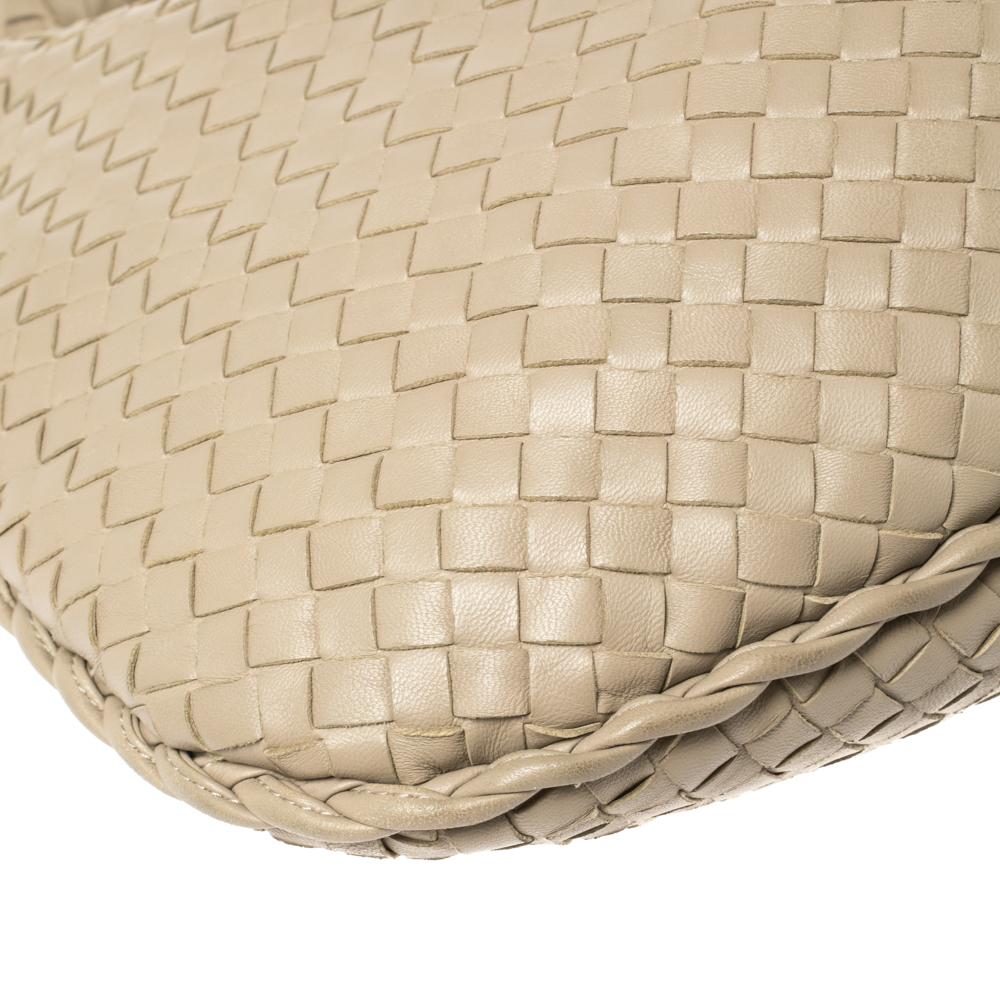Bottega Veneta Beige Intrecciato Leather Large Veneta Hobo 7