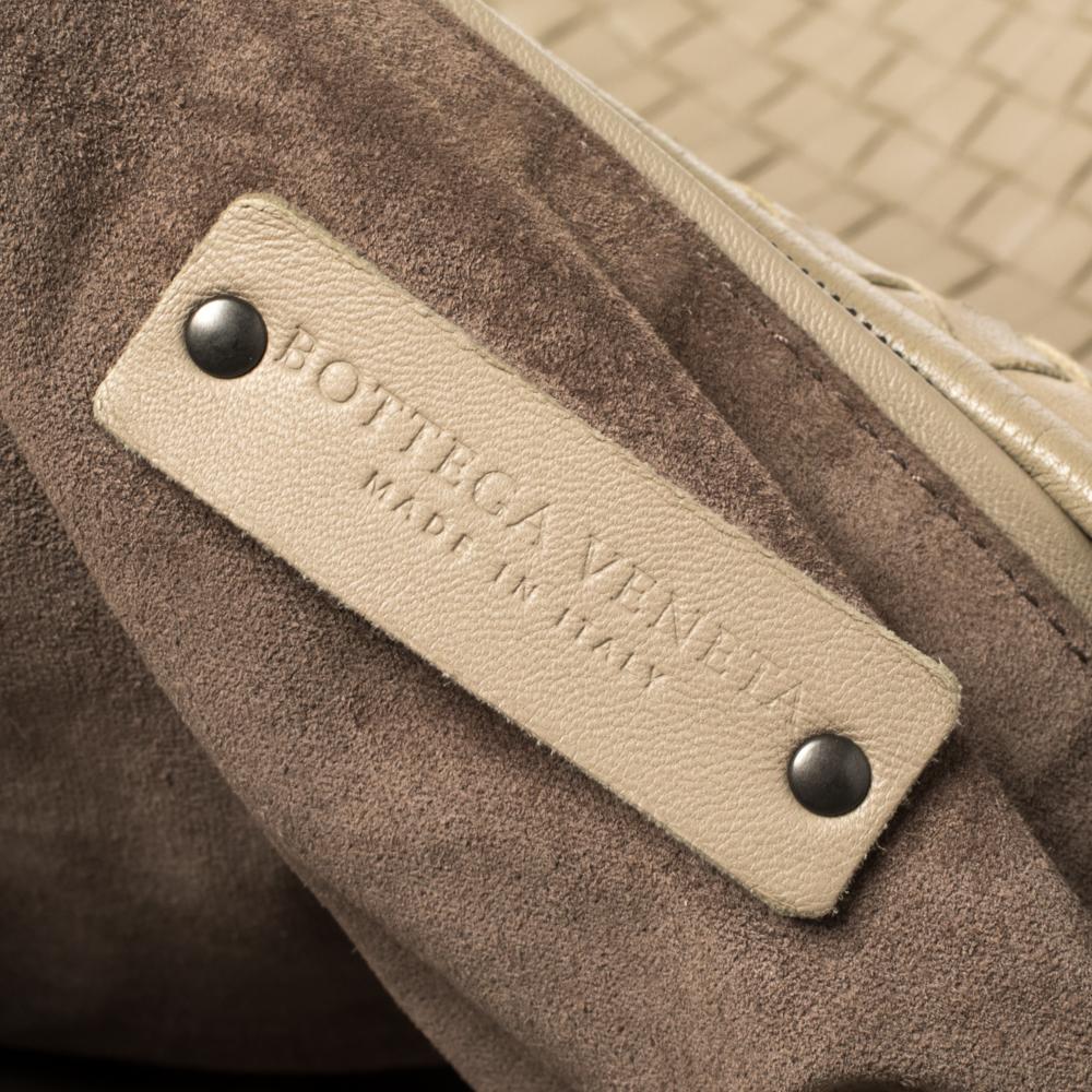 Bottega Veneta Beige Intrecciato Leather Large Veneta Hobo 2
