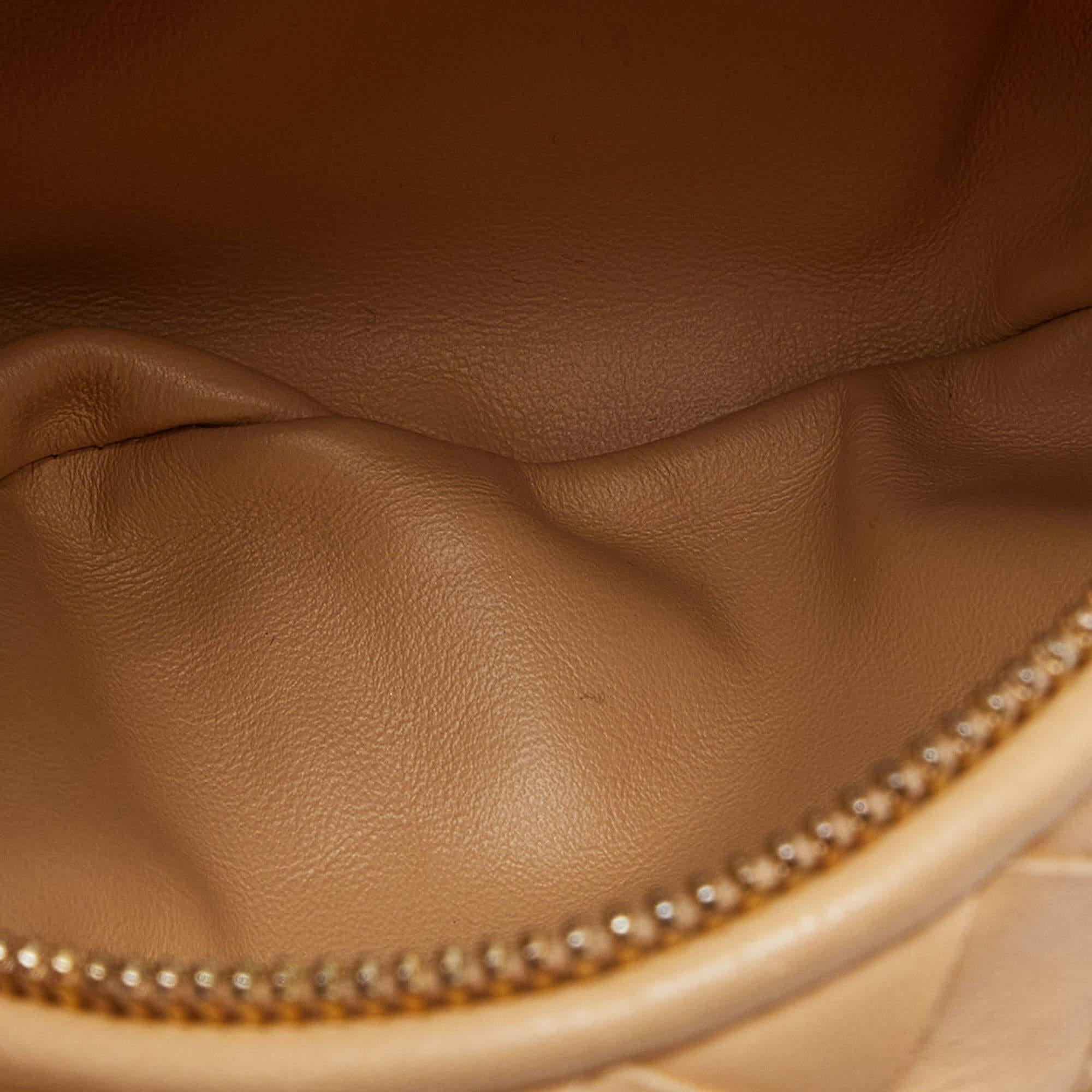 Bottega Veneta Beige Intrecciato Leather Mini BV Jodie Bag 5