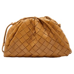 Bottega Veneta Beige Intrecciato Leather Mini The Pouch Bag