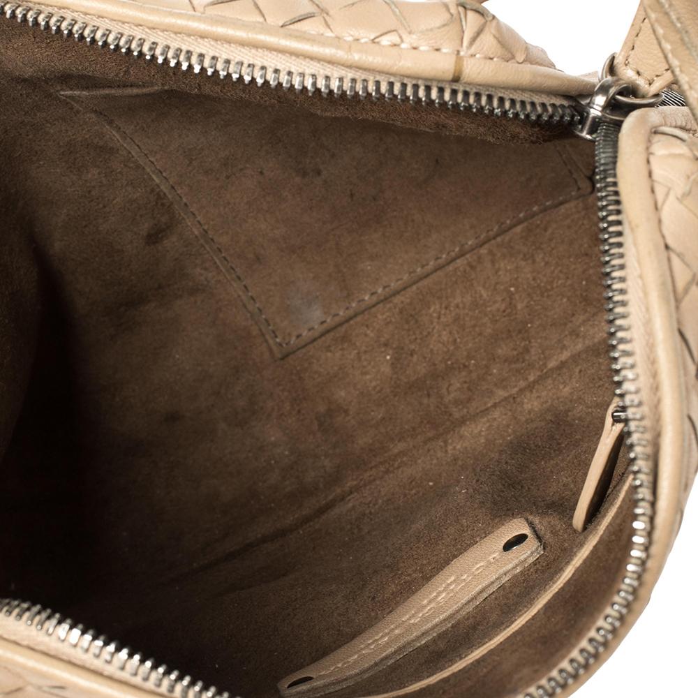 Bottega Veneta Beige Intrecciato Leather Nodini Crossbody Bag 5