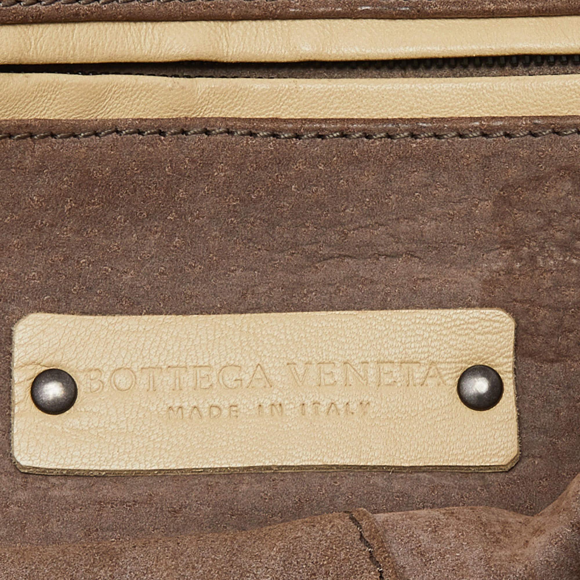 Bottega Veneta Beige Intrecciato Leather Nodini Crossbody Bag 2