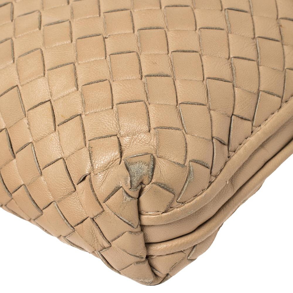 Bottega Veneta Beige Intrecciato Leather Nodini Crossbody Bag 1