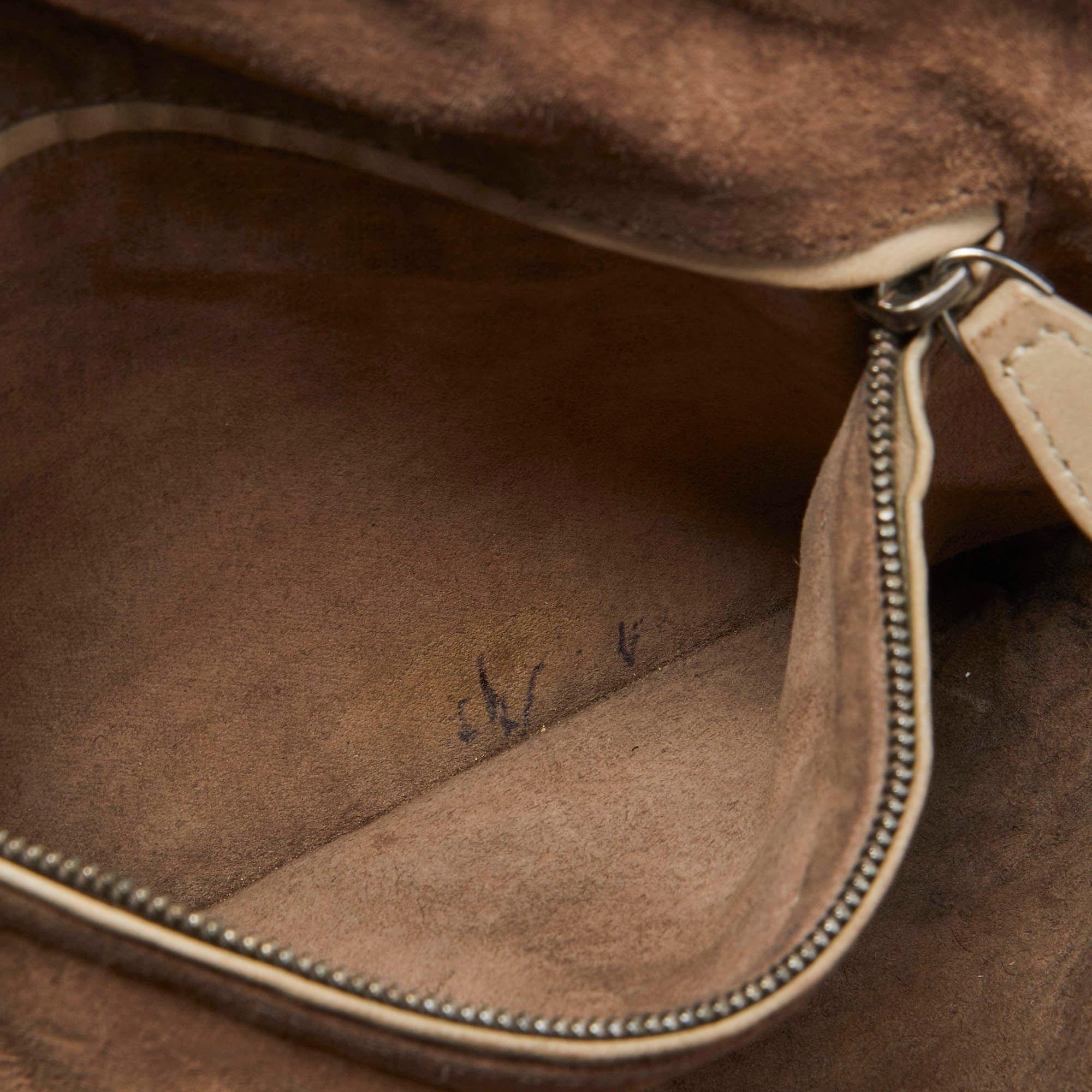 Bottega Veneta Beige Intrecciato Leather Nodini Shoulder Bag 2