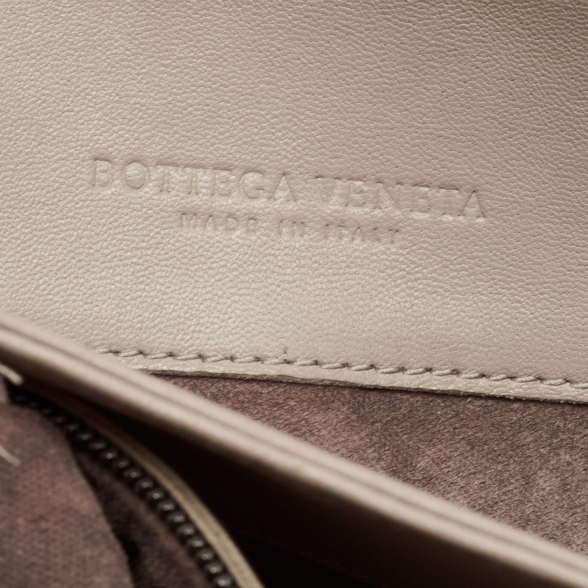 Bottega Veneta Beige Intrecciato Leather Olimpia Top Handle Bag 9