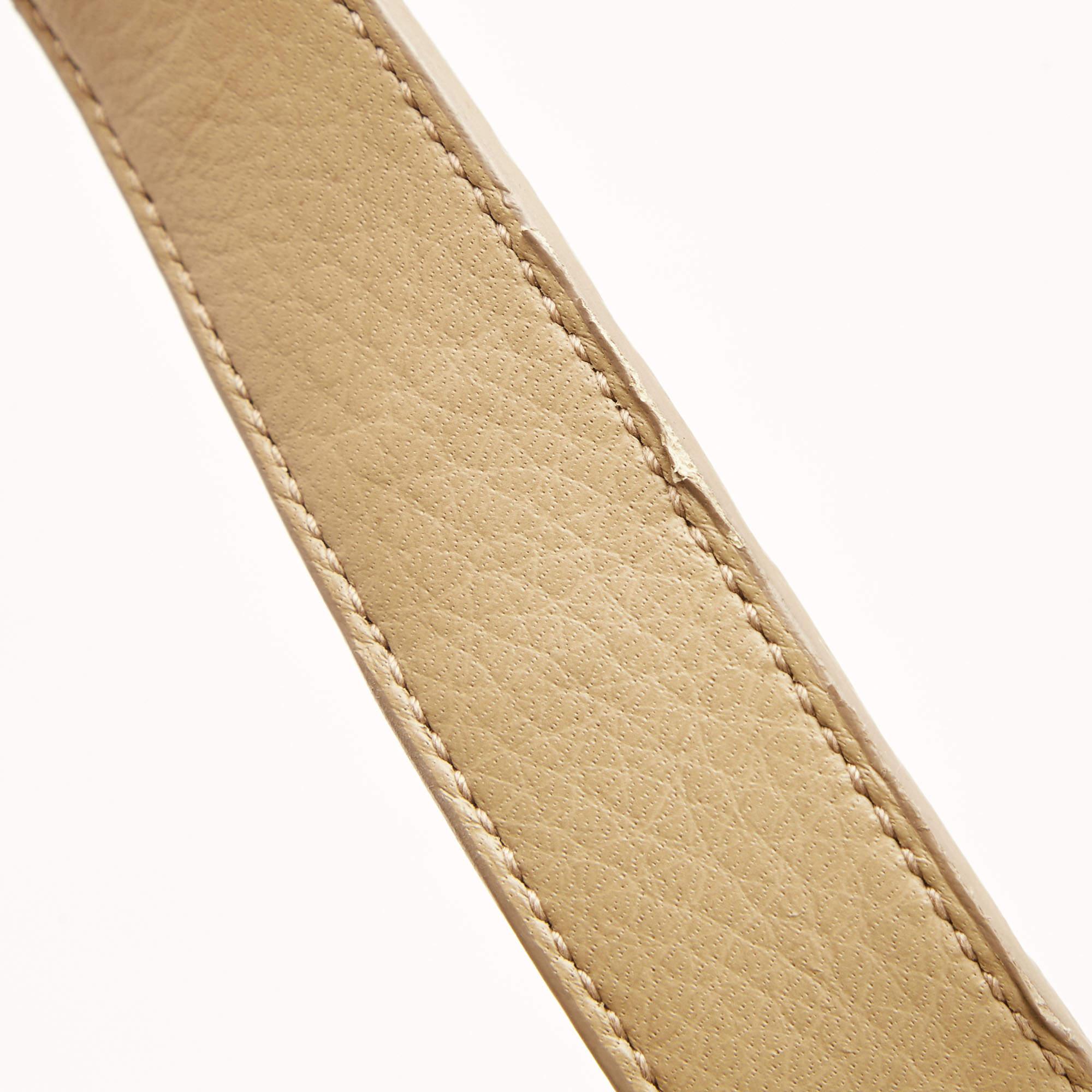 Bottega Veneta Beige Leather Intrecciato Detail Tote 6