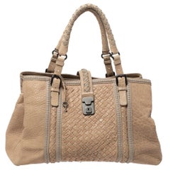 Bottega Veneta Beige Leather Medium Roma Tote