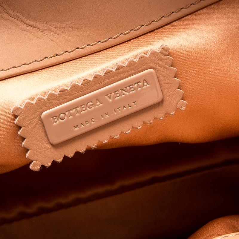 Bottega Veneta Beige Leather Oversized Clutch 3