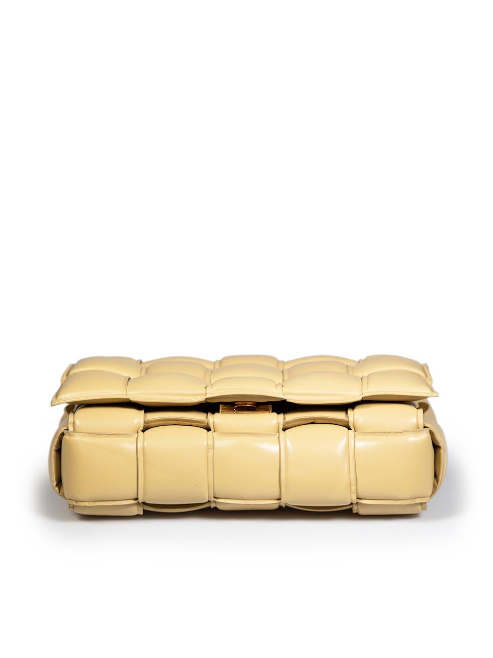 Women's Bottega Veneta Beige Leather Padded Cassette Bag