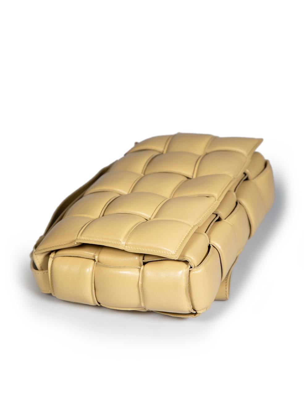 Bottega Veneta Beige Leather Padded Cassette Bag 4