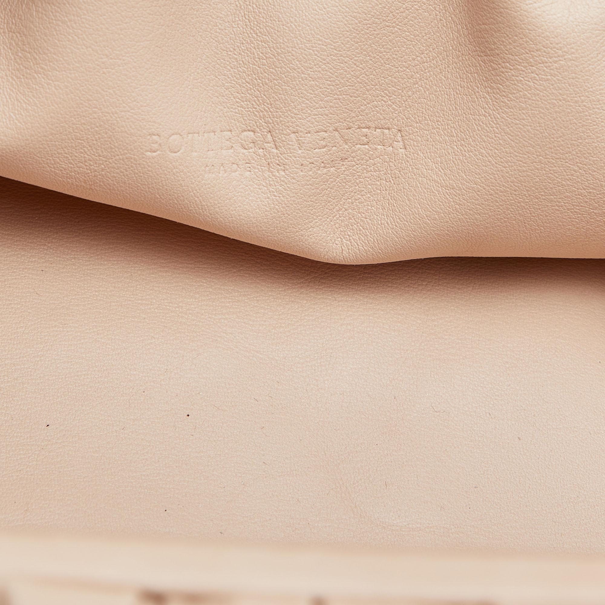 Bottega Veneta Beige Leather Teen Pouch 5