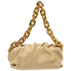 Bottega Veneta Beige Leather The Chain Pouch Bag