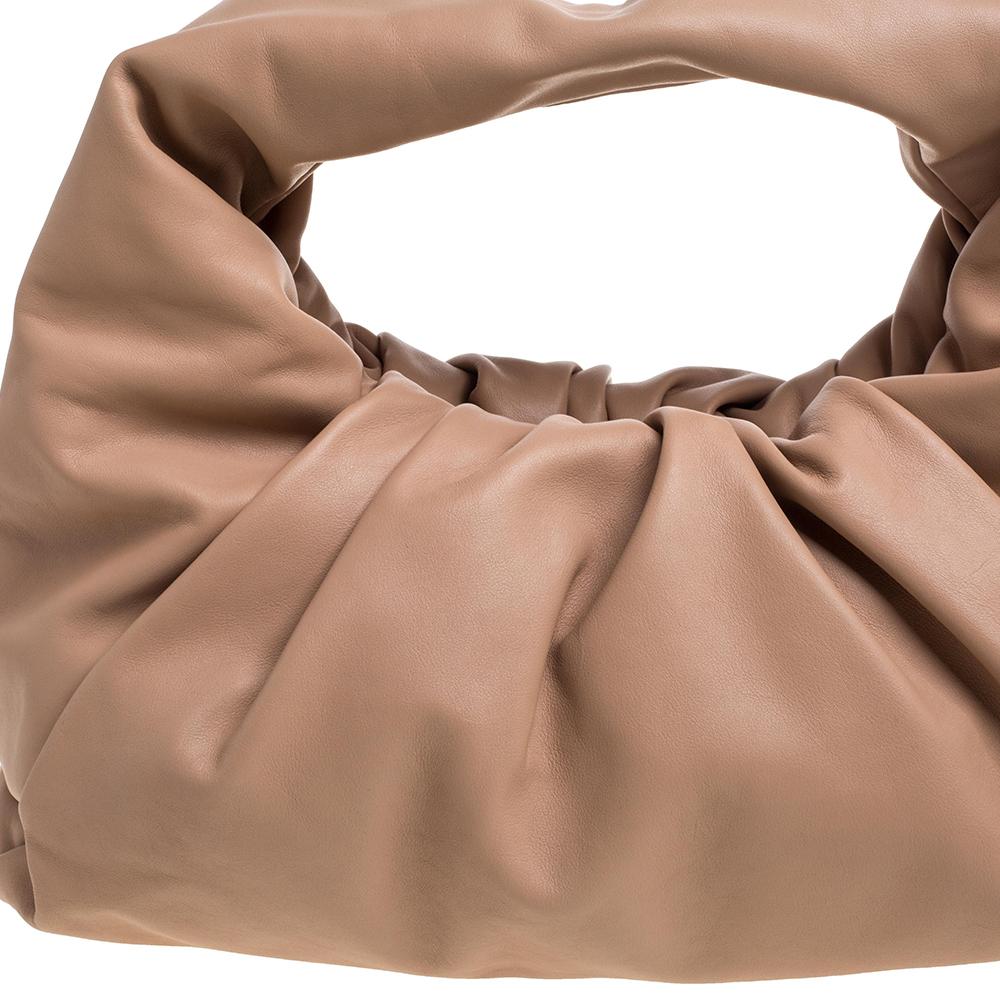 Bottega Veneta Beige Leather The Shoulder Pouch Bag 1