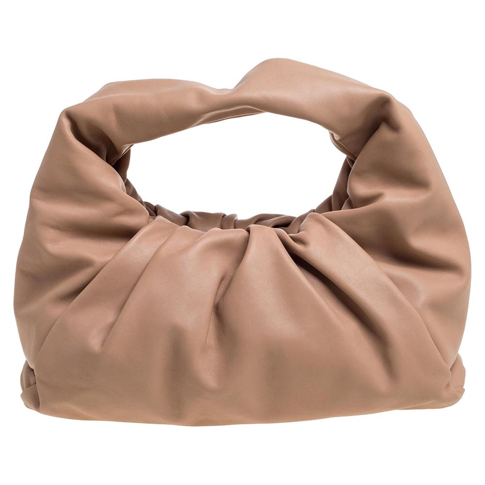 Bottega Veneta Beige Leather The Shoulder Pouch Bag