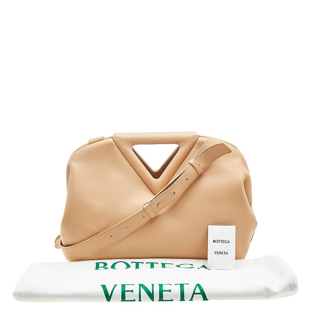 Bottega Veneta Beige Leather The Triangle Shoulder Bag 2