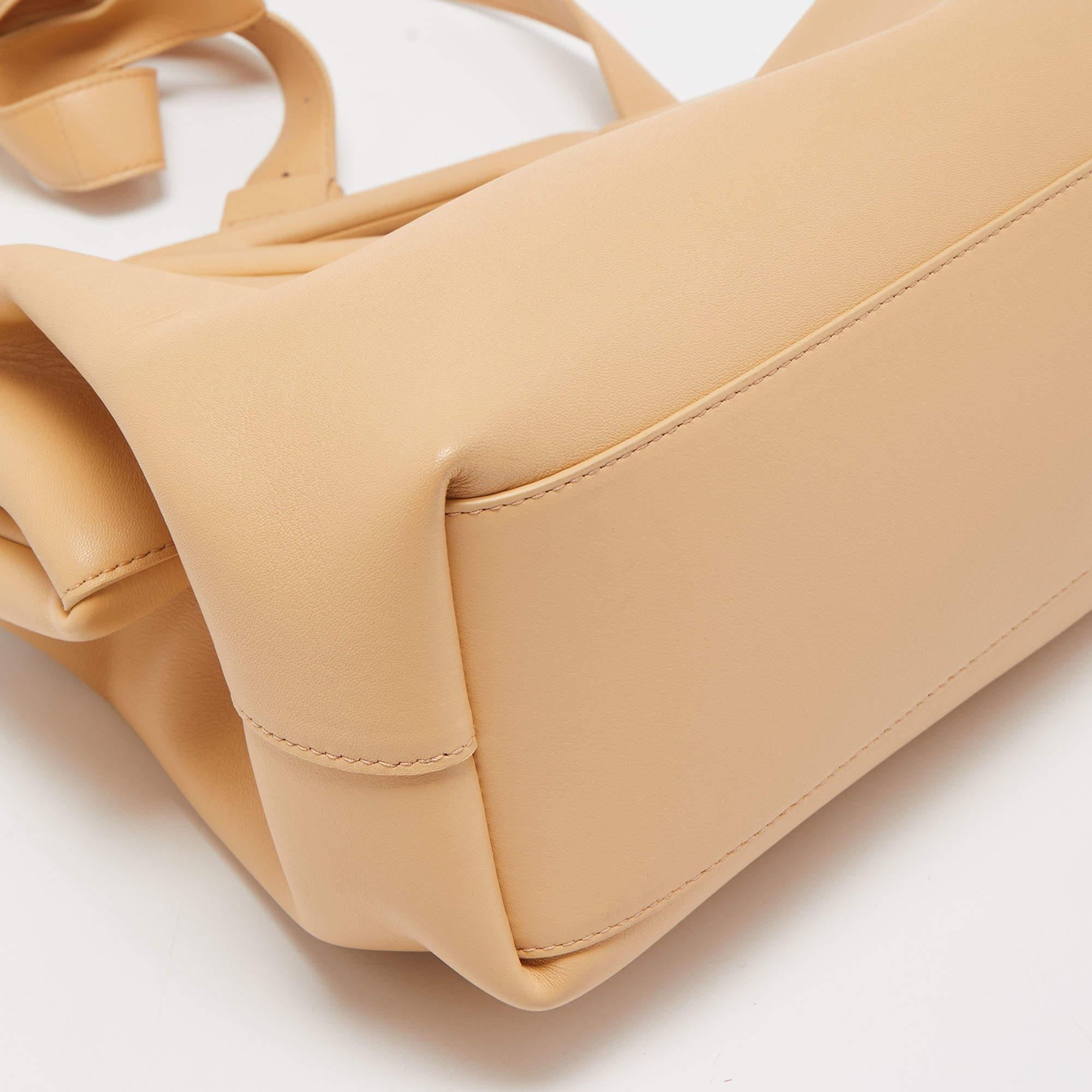 Bottega Veneta Beige Leather The Triangle Shoulder Bag 5