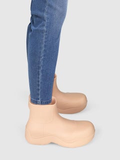 Bottega Veneta Beige Puddle Rubber Boots Size IT 41