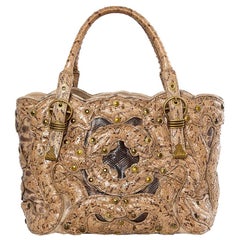 BOTTEGA VENETA beige PYTHON KARUNG LIMTED EDITION Tasche