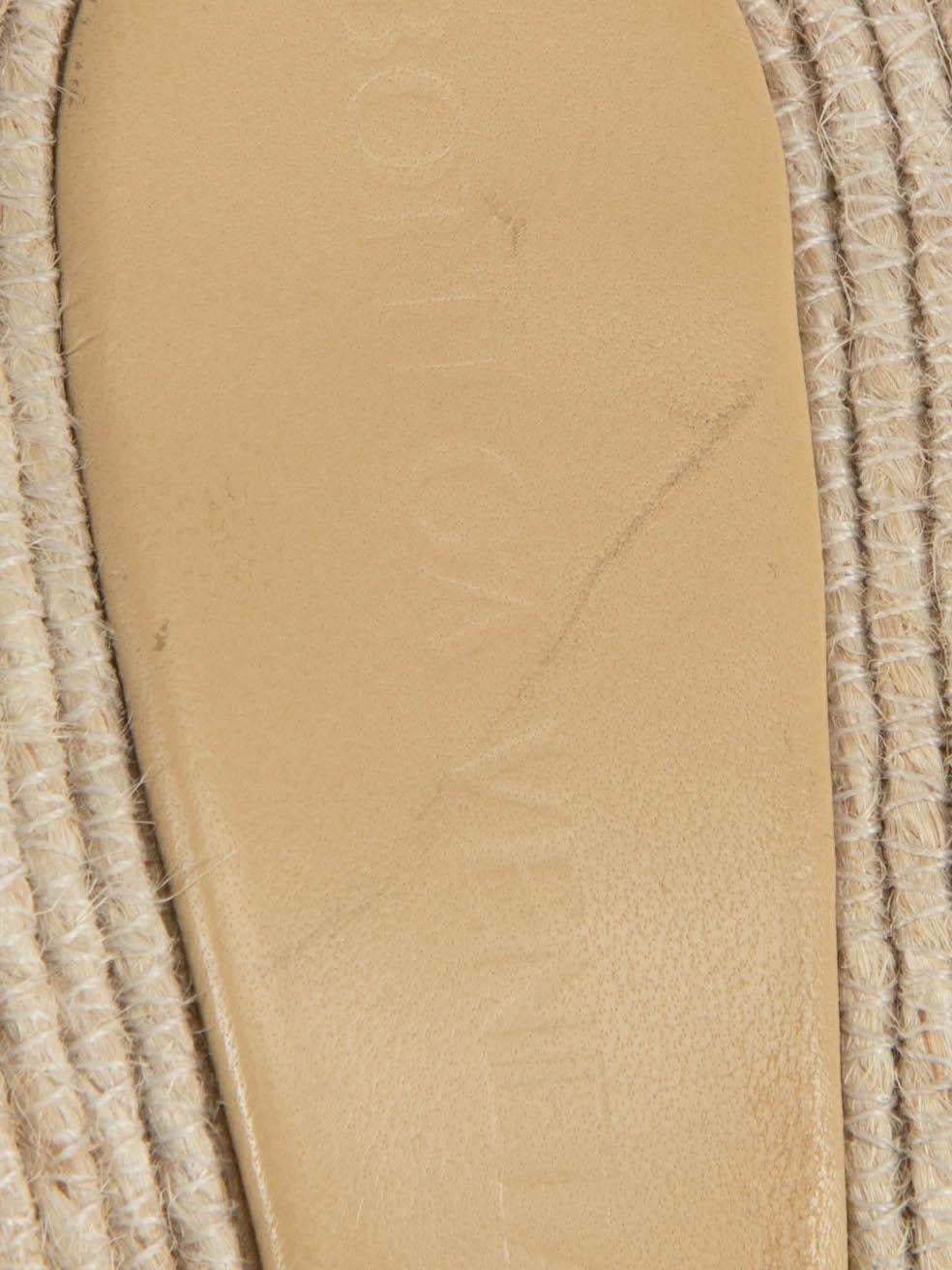 Bottega Veneta Beige Rope Accent Mule Sandals Size IT 37 For Sale 1