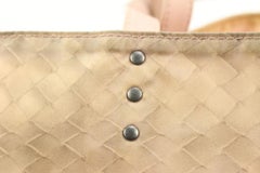 Bottega Veneta Beige Sand Nylon Intrecciolusion Medium Tote Bag 20bv223s