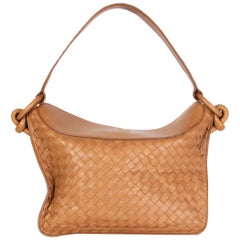 BOTTEGA VENETA beige woven leather INTRECCIATO Shoulder Bag