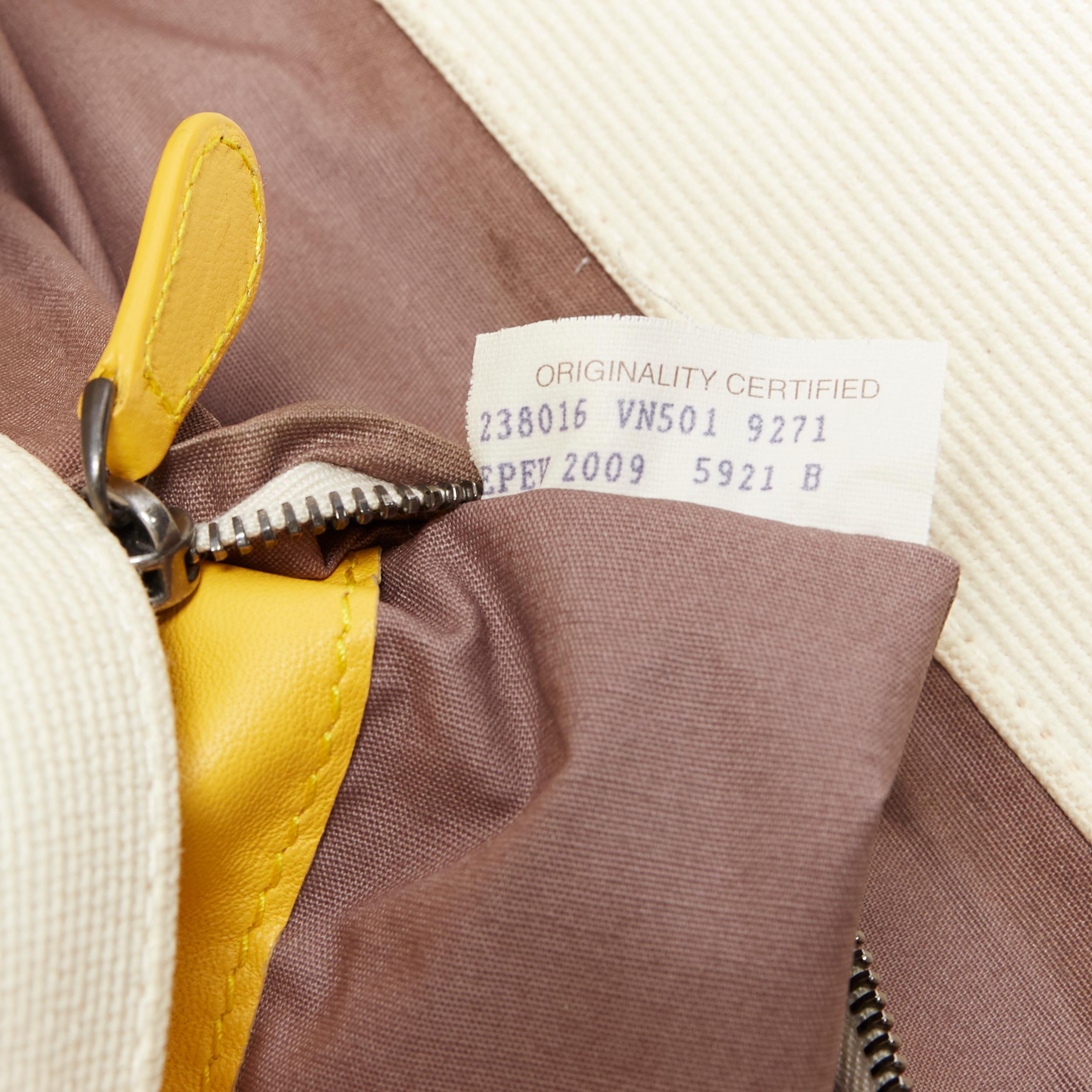 BOTTEGA VENETA beige yellow ombre dye intrecciato woven leather handle tote bag 7