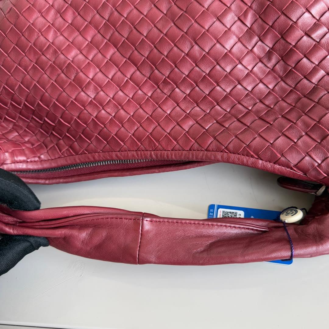 Bottega Veneta Vientre Hobo Intrecciato Ancora Piel de Nappa Roja Mediana 40cm 5