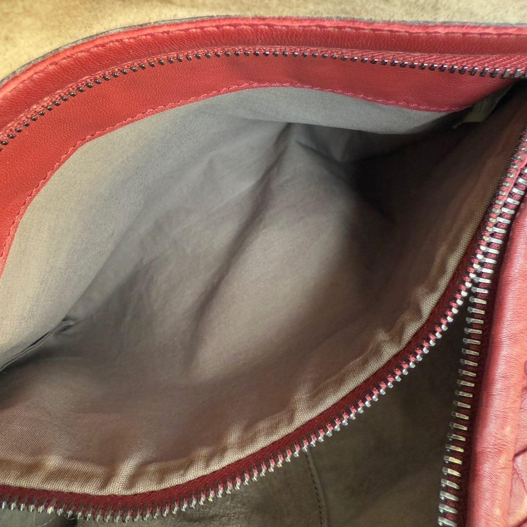 Bottega Veneta Vientre Hobo Intrecciato Ancora Piel de Nappa Roja Mediana 40cm 9