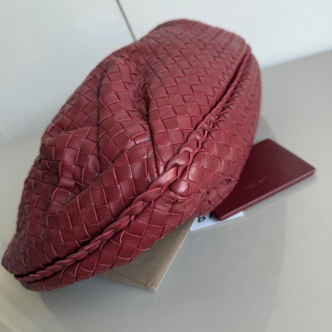 Bottega Veneta Vientre Hobo Intrecciato Ancora Piel de Nappa Roja Mediana 40cm 1