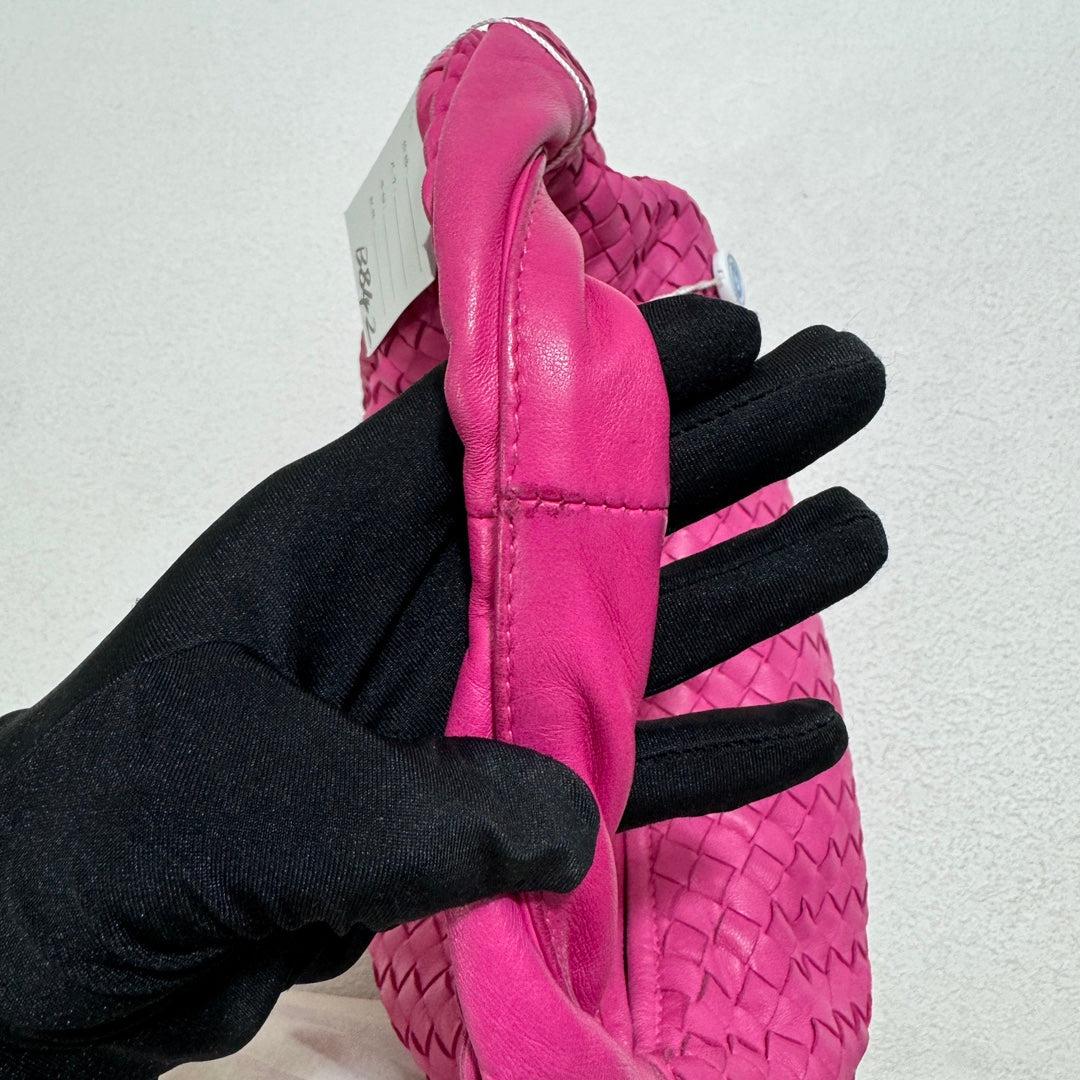 Bottega Veneta Belly Hobo Intrecciato Fuchsia Pink Nappa Leather Medium 9